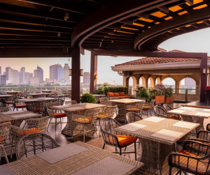 3 - Travelpreneur rooftop cafe during sunset