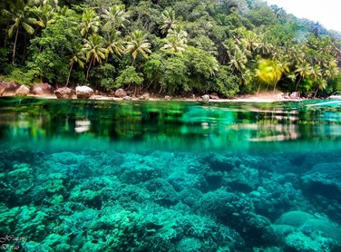 Angel's cove in Talicud, Samal Island.