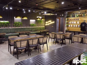 Cozy interior of The Coffee Academics with stylish seating