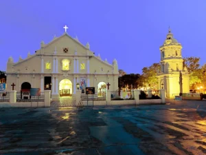 front shot of a church in Vigan