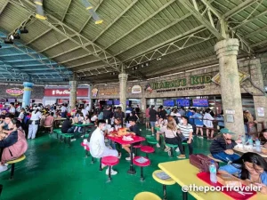 Food Court - Travelpreneur Bustling food court area at Enchanted Kingdom with various dining options