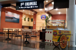 The front restaurant of the 1st Colonial 