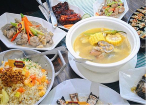 Bicol Express and other filipino dishes served at 1st Colonial restaurant