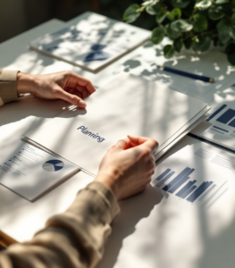 14 Planning - Travelpreneur a hand holding a paper that says planning