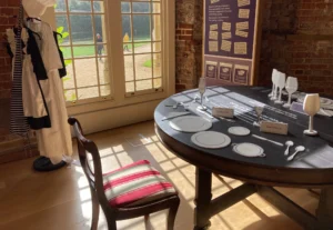 Highcliffe Castle interior room with vintage furnitures
