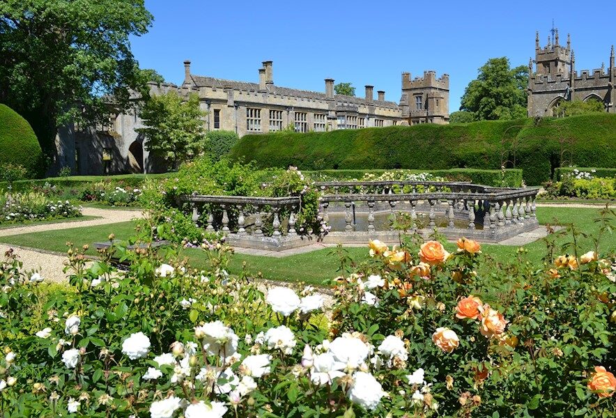 Sudeley Castle Queen's Garden in spring