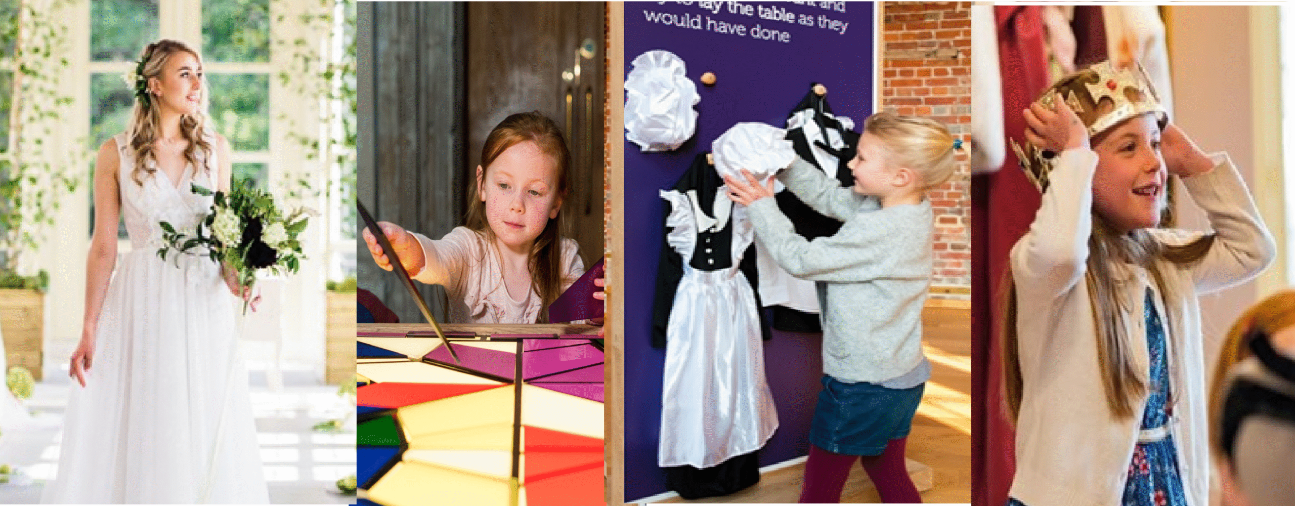 Collage of activities at Highcliffe Castle