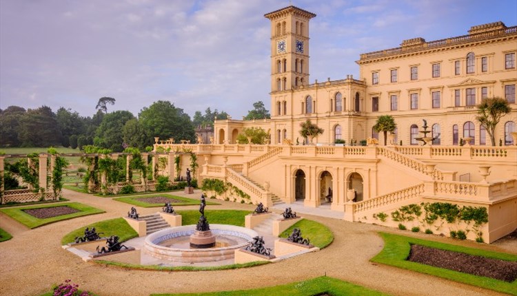 Osborne House castle and garden