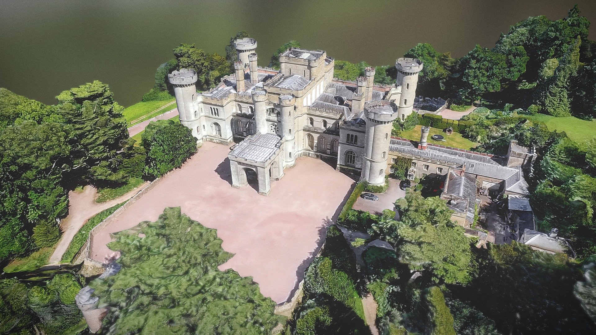 12 Eastnor_Castle - Travelpreneur Eastnor Castle aerial view