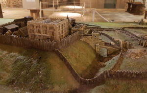 Norwich Castle archaeology miniture exhibit of the castle