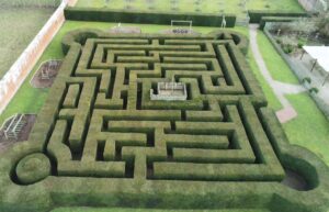 8 the maze - Travelpreneur Eastnor Castle Maze Birds Eye View