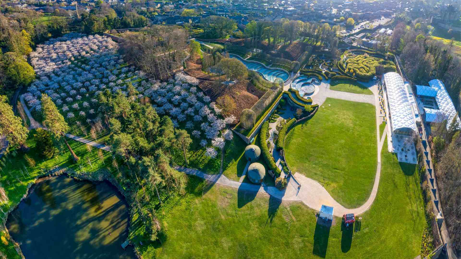 Alnwick Garden Aerial View
