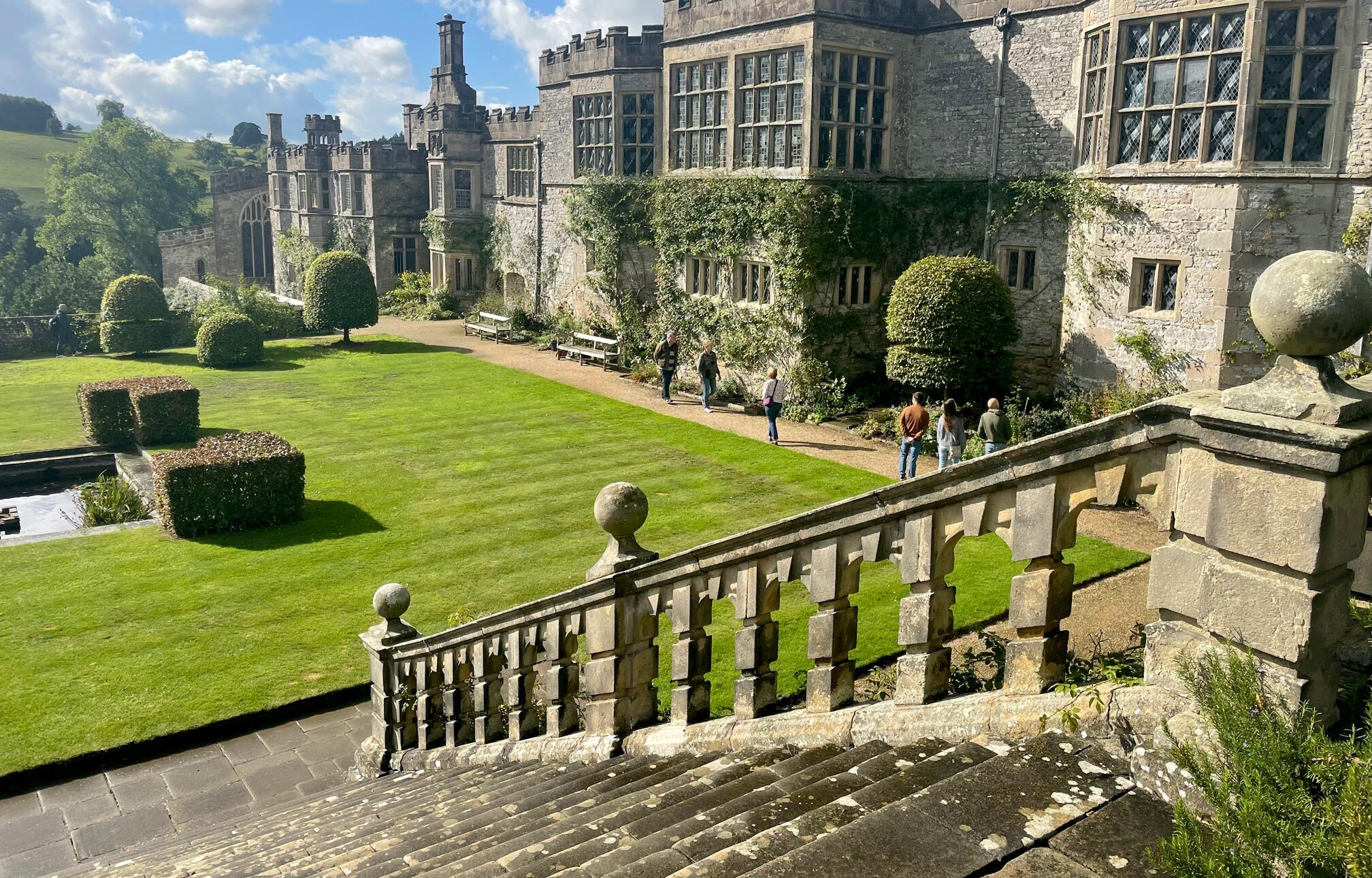 Haddon Hall castle ground
