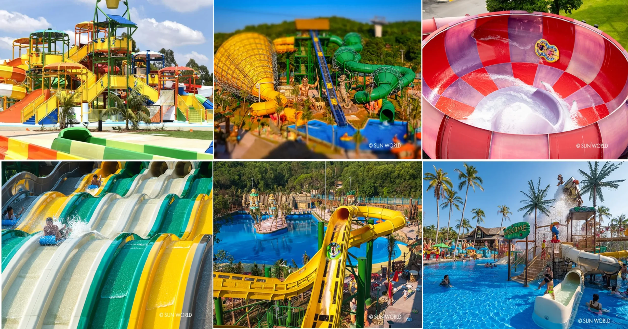 aquatopia attraction collage pictures